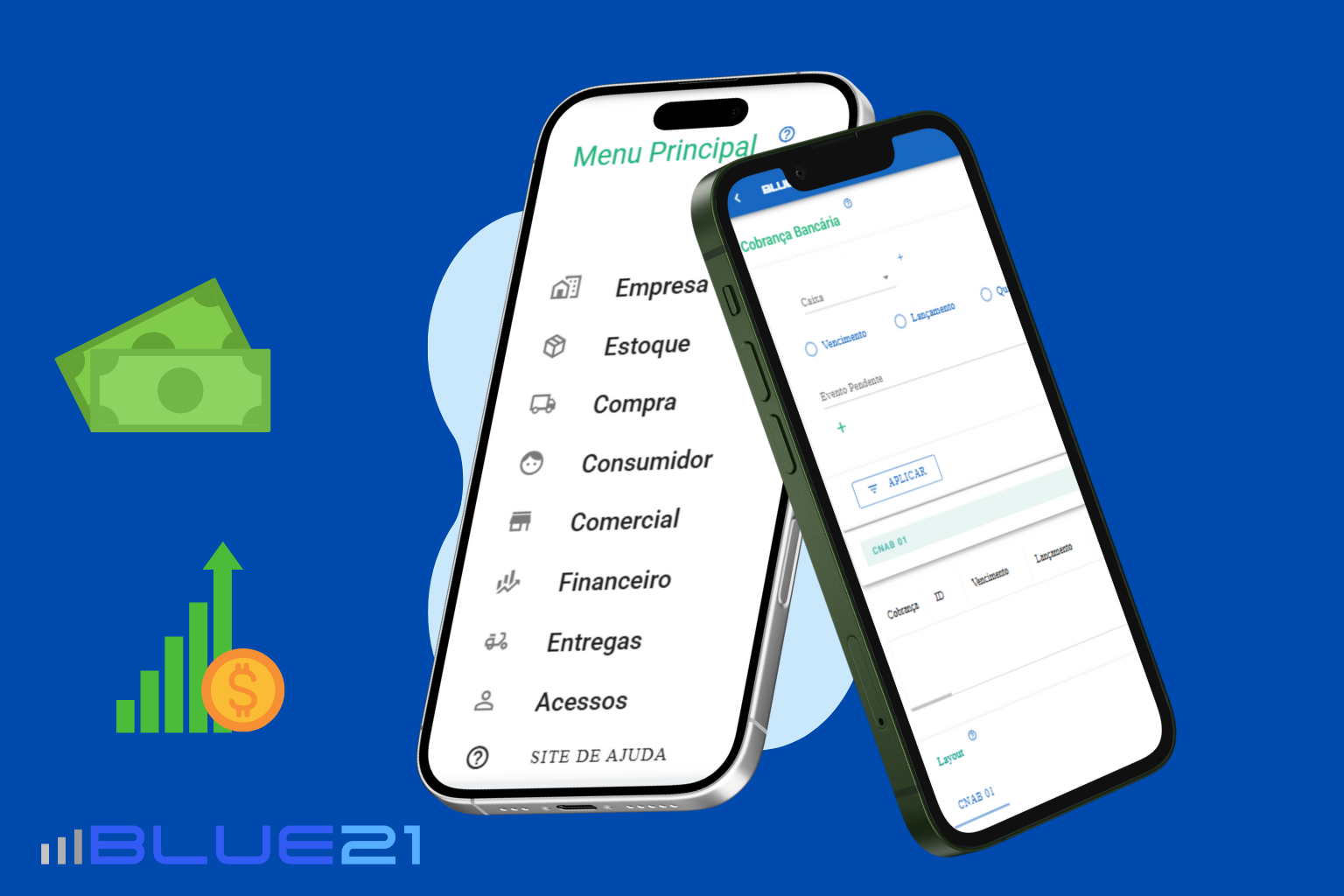 Automação de cobrança bancária Blue21